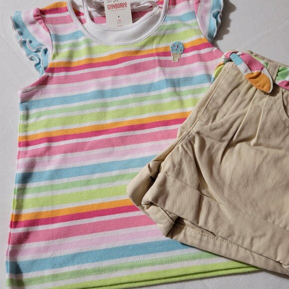 Gymboree Popsicle Party NWT size 5 AW shorts, size 6 shirt NWT outfit. - Picture 7 of 7
